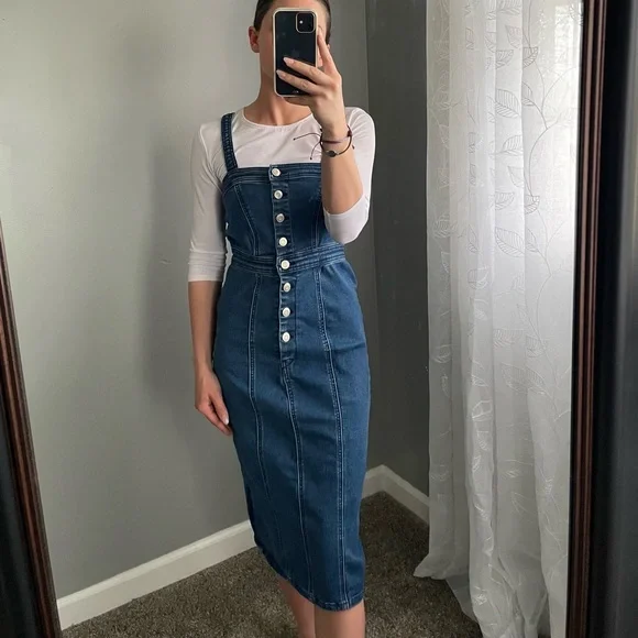 Forever 21 | Dresses | Forever2 Size S Denim Blue | Poshmark